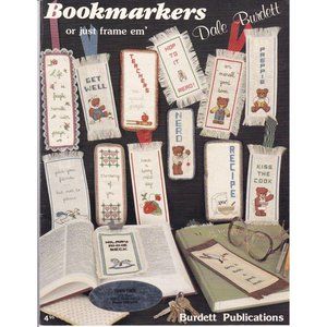 Vintage Cross Stitch Patterns, Bookmarkers or Just Frame Em by Dale Burdett